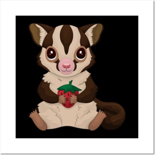 Cute Kawaii Sugar Glider Posters and Art